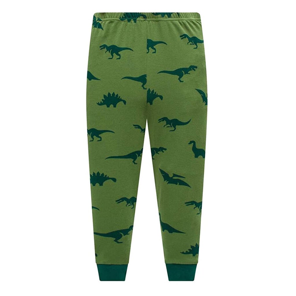 Pyjamas pour enfants pyjamas de noël enfant en bas âge enfants garçons pyjamas coton dinosaure vêtements de nuit t-shirt hauts pantalons ensemble enfants choses