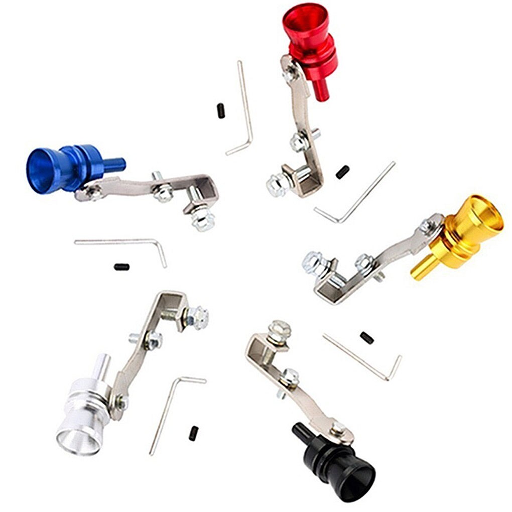5 Colors Aluminum Alloy Turbo Whistle Universal Car Turbo Whistle Car Refitting Turbo Whistle Exhaust Pipe Sound Turbo Tail