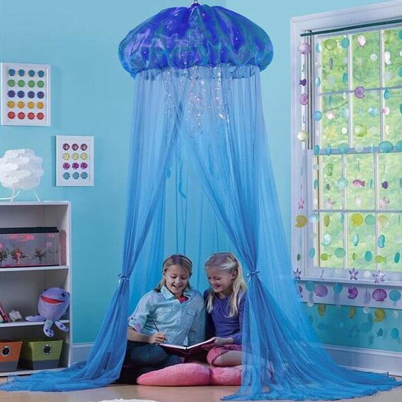 Kinder Multifunktions Mesh Zelt Neue Marine Leben Quallen Krippe Moskito Net Baby Zimmer Dekoration Baby Bett Kreative Moskito Net
