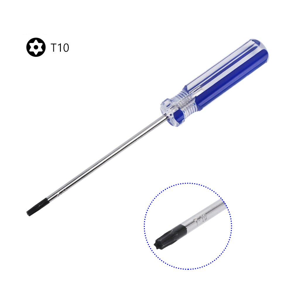 T8 T9 T10 Torx Screwdriver Set TR9 Torx Security Screwdriver for PS4 Repair Opening Tool Kit for Xbox One 360 Controller PS3 PS4: T10H Screwdriver