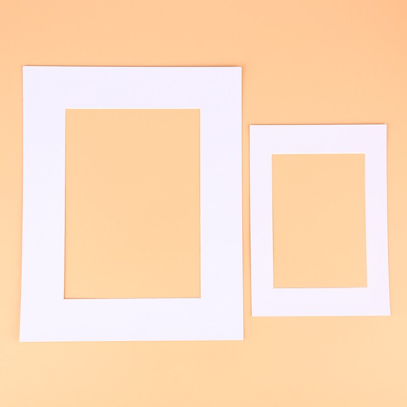 Photo Mats Rectangle/Oval Paper Mounts Unique Textured Surface For 7/10 inch Picture Frames Passe-Partouts 6PCS/Lot