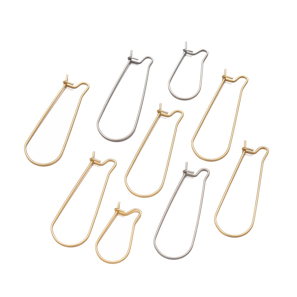 50 Stuks 20/25/33/38Mm Roestvrij Staal Nier Oor Draadhaken Voor Diy Hypoallergene Oorbellen Sieraden Maken Materialen Accessoires