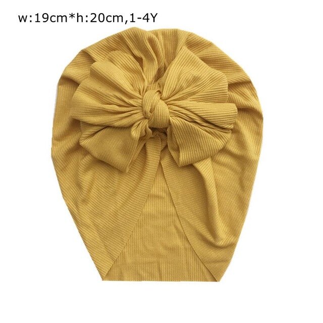 Turbante superelástico para bebé, sombrero fino para niña recién nacida, gorros con lazo de flores para niño pequeño, gorros para bebé , novedad para verano: 6
