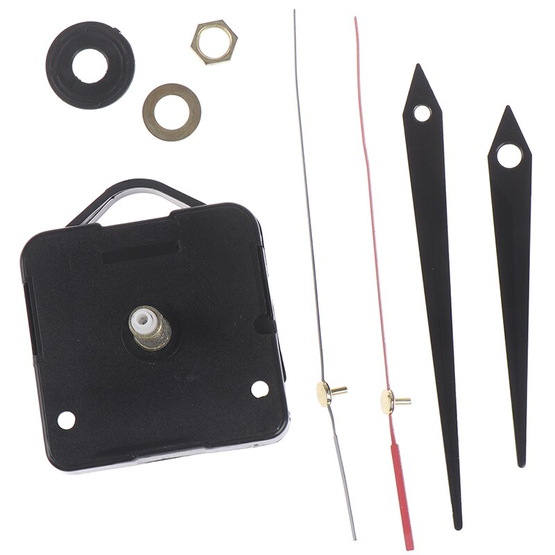 1Set DIY Silent Classic Black Quartz Watch Wall Clock Movement Mechanism Parts