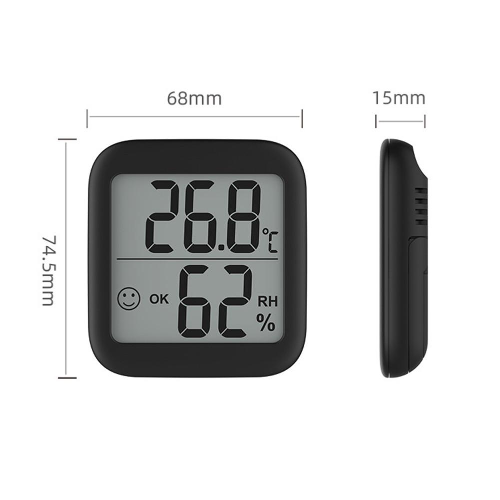 Accurate Indoor Wall Mounted Temperature Humidity Gauge With Notification Alert And LCD Display Digital Temp Humidity Monitor