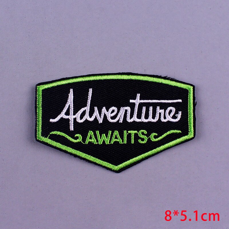 Diy Adventure Geborduurde Ijzer Op Patches Voor Kleding Mountain Reiziger Patches Op Kleding Strepen Outdoor Wandelen Patches