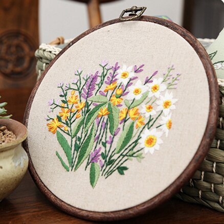 DIY 3D Ribbons Embroidery for Beginner Needlework Practice Kits Cross Stitch Wall Painting Art Home Decoration Meet Sets: 03