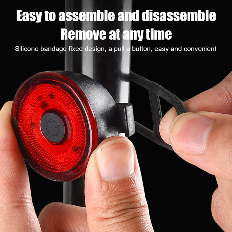 Bicycle Tail Lamp Headlight 400 Lumens Waterproof LED Warning Light Mountain Bike Luminous Night Riding Equipment Bike Lights