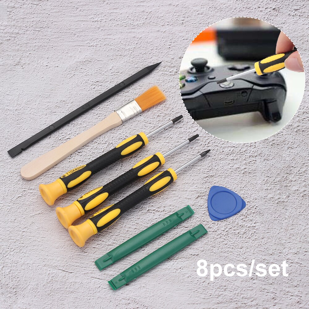 Kit d'outils de réparation pour manette de jeu, jeu de tournevis T6 T8 T10 pour Xbox One 360 pour PS3 PS4, accessoires