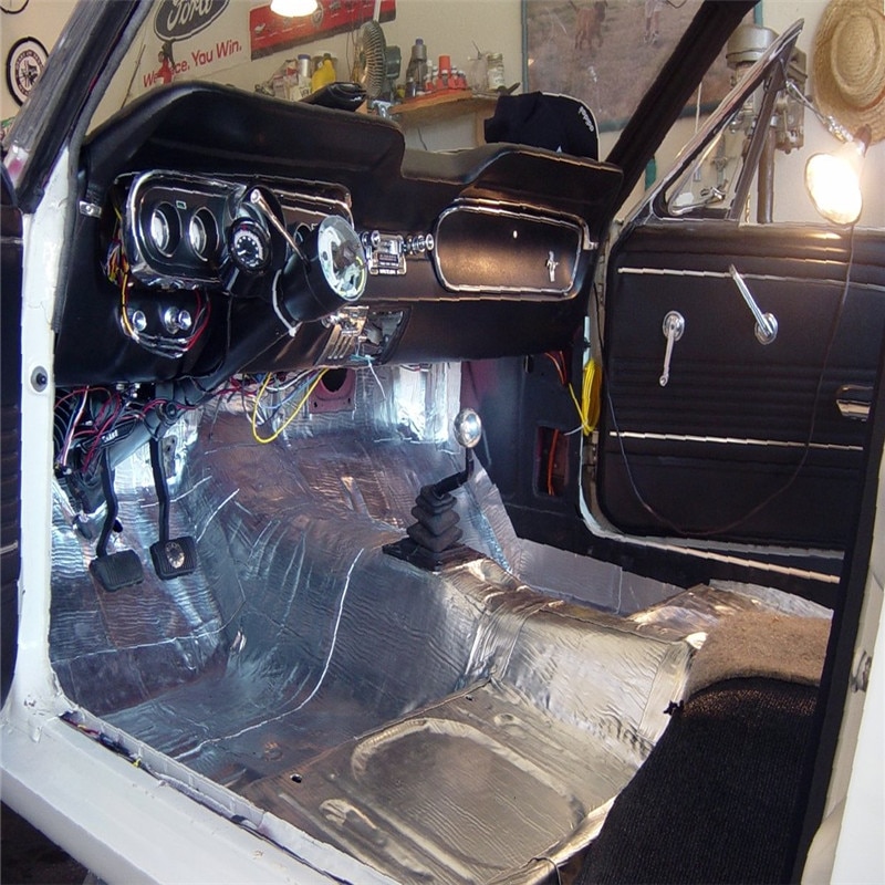 Silenciador para carro, 1m x 2m, refletivo, cabina de sonido, automotivo, silenciador, pilar do cabine, bloqueador de calor, isolamento térmico deadener de som