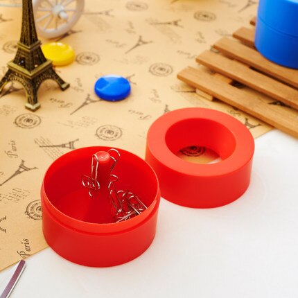 Bureau Magnetische Paperclip Box Met Magnetische Gemakkelijke Toegang Pin Box Kantoorbenodigdheden Paperclip Houder Office Supply Paperclip Houder