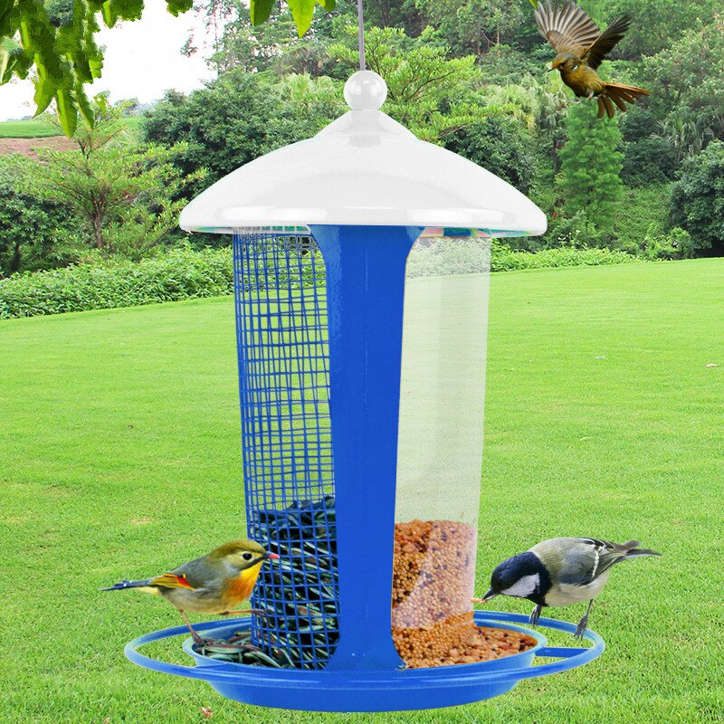 Outdoor bird feeder thrush pigeon swallow bird bird food feeder with spacer piece automatic cutting ZP12181741