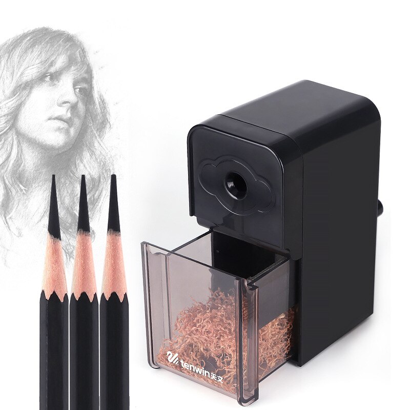 Tenwin Mechanical Sketch Charcoal Pencil Sharpeners Nib Adjustable Pen Sharpener For Kids Painting Stationery School Supplies