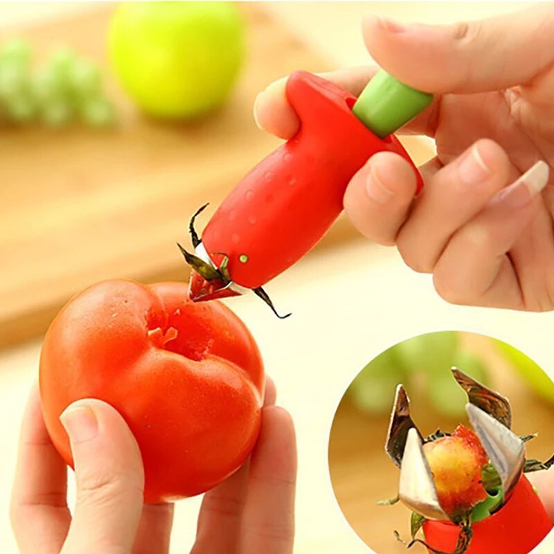 Aardbei Blad Stem Remover Groente Corer Gereedschap Tomaat Gereedschap Pomme Cutter Keuken Maak Jam Gadgets En Aardbei Hullers