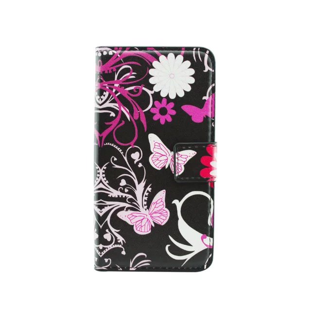 Bloem Lederen Portemonnee Gevallen Voor Lg K10 Lte 4G K430 K430ds K430y K420n K410 Telefoon Case Fundas Back Cover shell Kaarthouder Coque: heidie