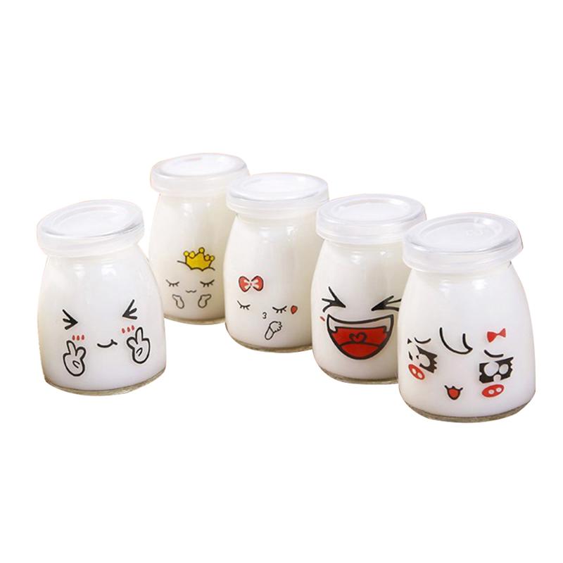 Pudding Fles Glas Brood Winkel Fles Hittebestendig Yoghurt Container Melk Cup Gelei Fles Thuis Glas Yoghurt Fles