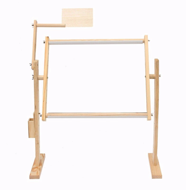 Adjustment Solid Wooden Frames Tabletop Crossstitch Embroidery Floor Stand For Needlework Sewing Handmade Tools Cross Stitch: Default Title