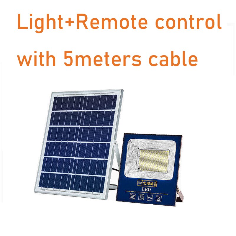180W Solar Panel Light With 5Meter Cable Solar Outdoor Lamp Sun Night Light Waterproof Solar Light Garden Emergency