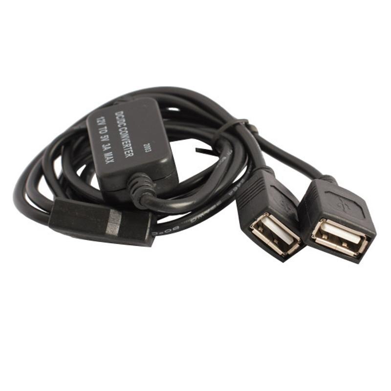 15w dubbel usb spänningsadapter omvandlare 12v to 5v 3a max 15w dubbel usb dc-dc buck omvandlare step down modul biltillbehör