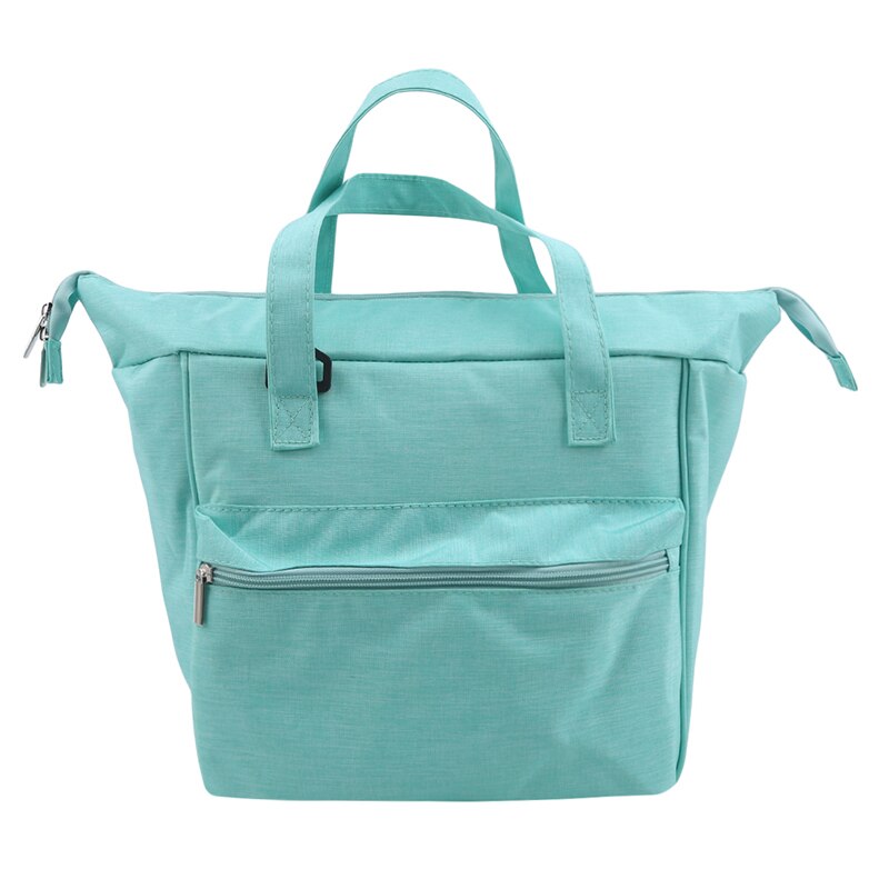1Stck Frische Kühler Taschen Wasserdichte Nylon Tragbare Reißverschluss Thermische Oxford Mittagessen Taschen Für Frauen Bequem Mittagessen Kasten Tote Lebensmittel taschen: Ursprünglich Titel