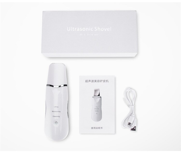 CHASALL Ultrasonic Face Skin Scrubber Facial Cleaner dead skin blackhead remove tool most popular product