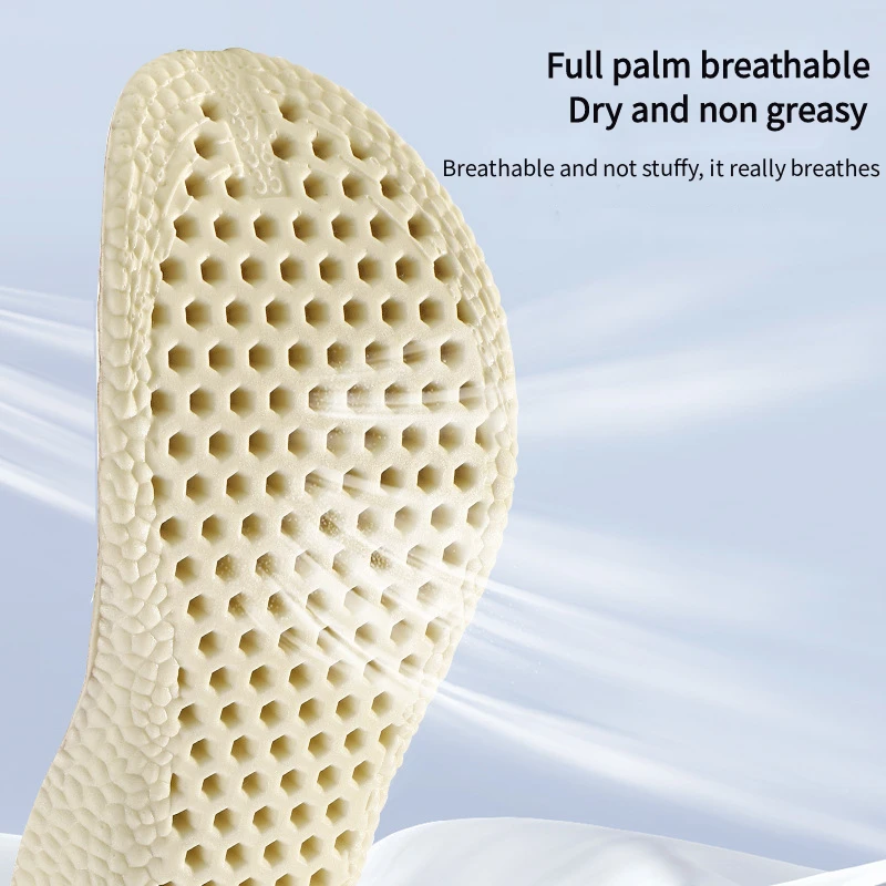New 1 of leather shoe insoles for feet, shock absorption, leisure/sport, latex insole, non-slip pads, comfortable soft shoe sole