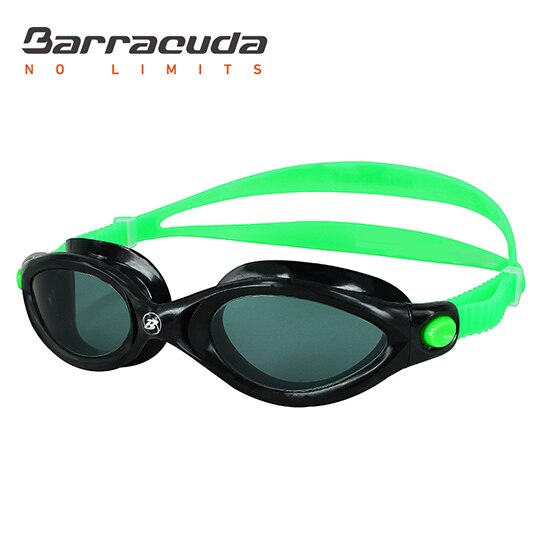 Barracuda børn børn svømmebriller a buede linser strømline anti-dug uv-beskyttelse til teenagere 7-15 -årig  #33020: Grøn