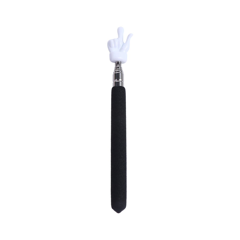 Palo para reuniones, tablero blanco, material didáctico, herramientas de enseñanza preescolar, puntero especial para profesores, guía de lectura de dedos, palo de enseñanza: Blanco