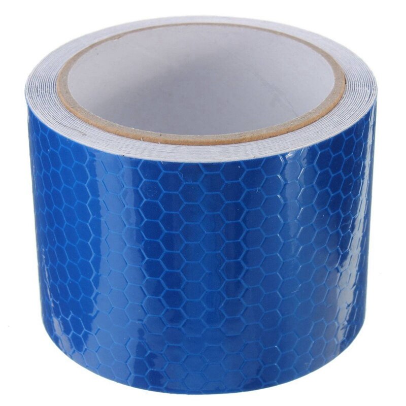 2 Pcs 5 Cm X 3 Meter Tape Waarschuwing Tape Reflector Tape Veiligheid Tape, Blauw & Groen