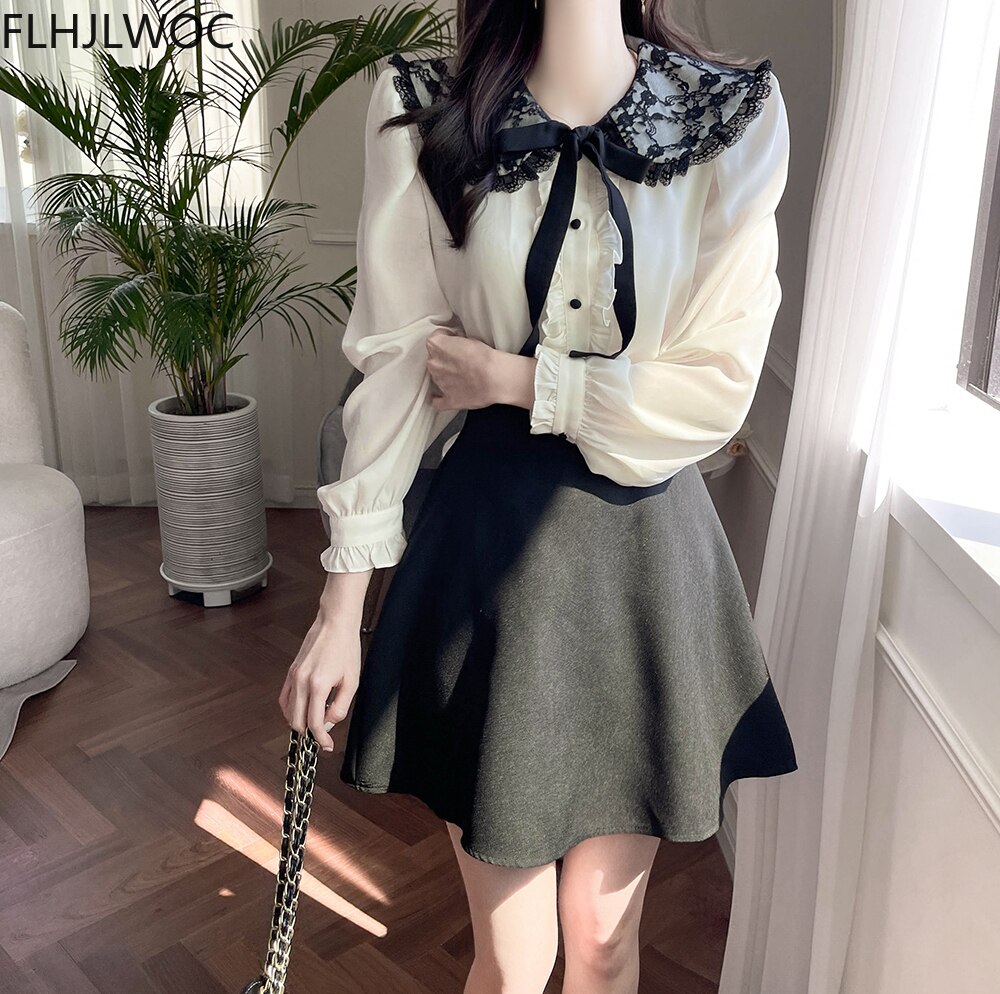 frauen Nette oben Adrette Jahrgang Japan schick Korea Einreiher Geschmack Elegante Formale Hemden Blusen Rosa Weiß