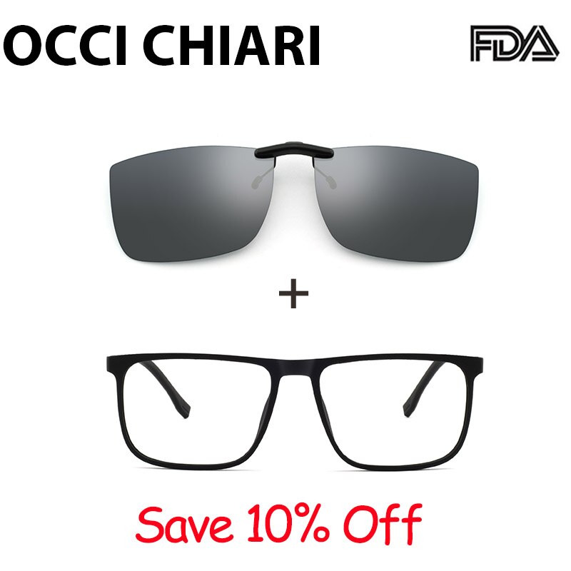 Occi chiari  tr90 menn blålys reseptbelagte briller årgang nærsynthet briller optisk brilleinnfatning oculos liten størrelse  oc7100: C5 klipp