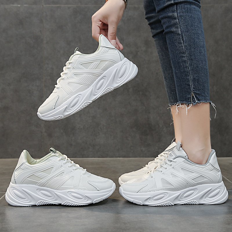 Style britannique chaussures coréennes bout rond Tennis femme cale Basket tout-Match chaussures femmes baskets décontractées