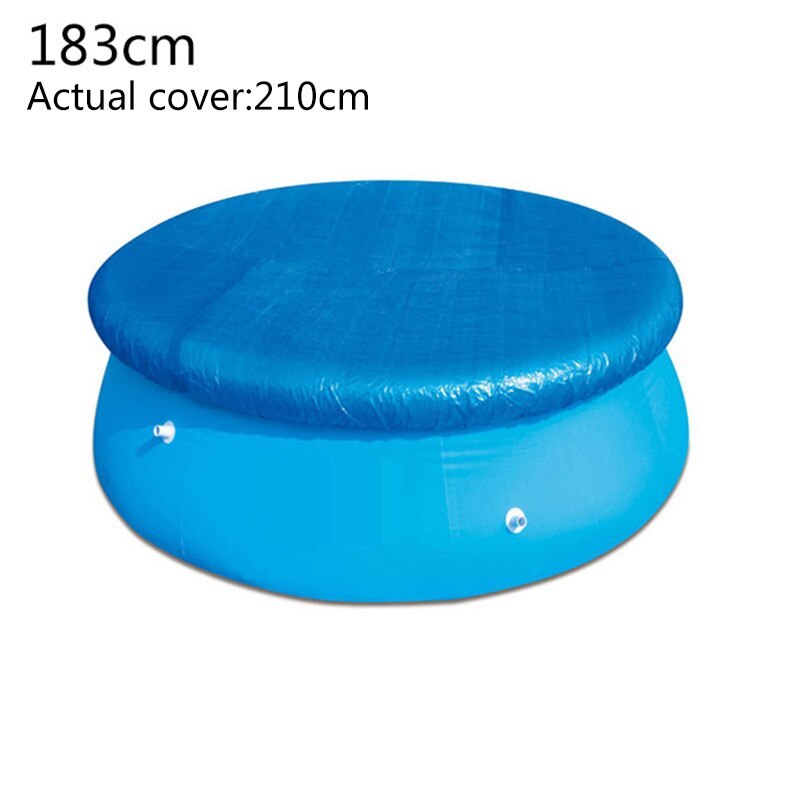 Swimming Pool Sun Shade Quick Up Pool Cover Swimming Pool Dust Cover Round Durable For Easy Pool Swimming Pool Tarpaulin: 183cm
