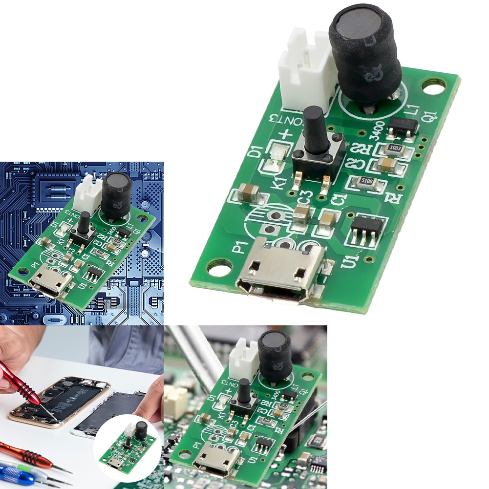 USB Mini Luftbefeuchter DIY Bausätze DC 5V Fogger Zerstäubung Film Zerstäuber Blatt Mini Oszillierende Zerstäubung Keramik Luftbefeuchter Modul