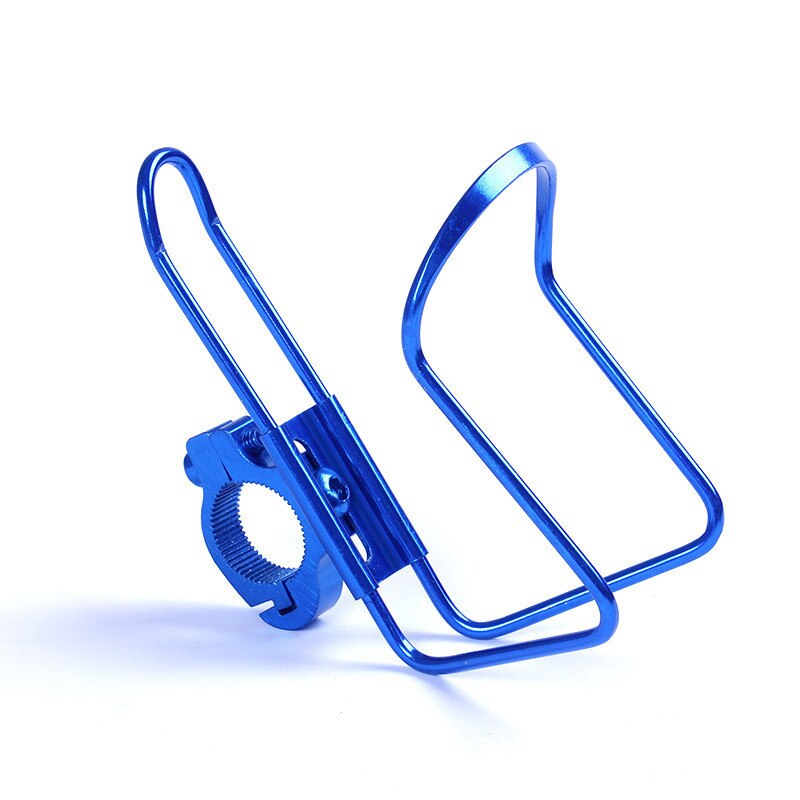 1Pc Bidonhouder Bekerhouders Basic Motorfiets Fiets Rack Elektrische Fietsen Aluminium Lichtgewicht Drank Bekerhouder: Blauw