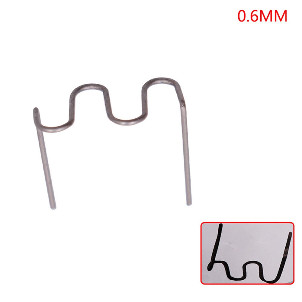 100pcs Staples Bumper Fender Weld Tool Plastic Repair Kit For Repair Bumper Cracks MUMR999: patch 6 rounds 0.6mm