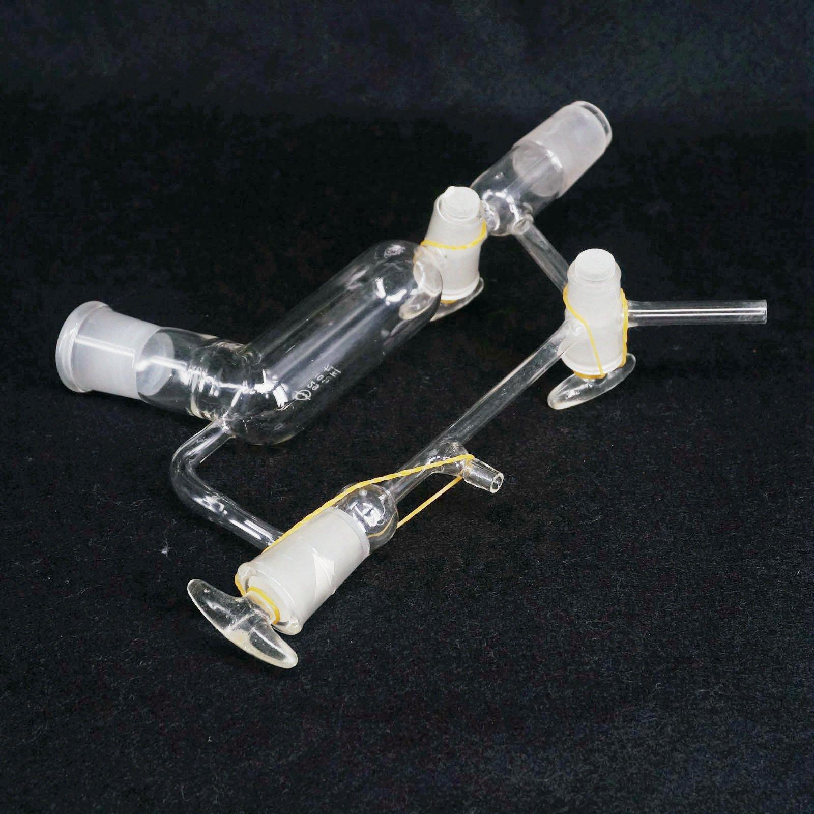 Flere hun x han led glas vakuum destillation modtager lab ware
