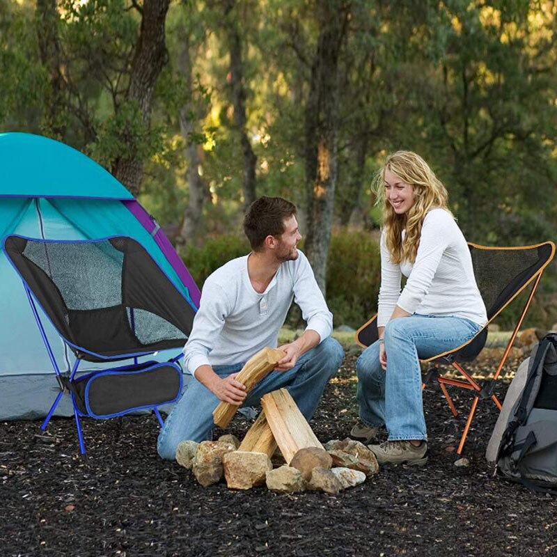 Chaise pliante de Camping Portable Ultra légère, sac de rangement pliable pour Camping en plein air randonnée
