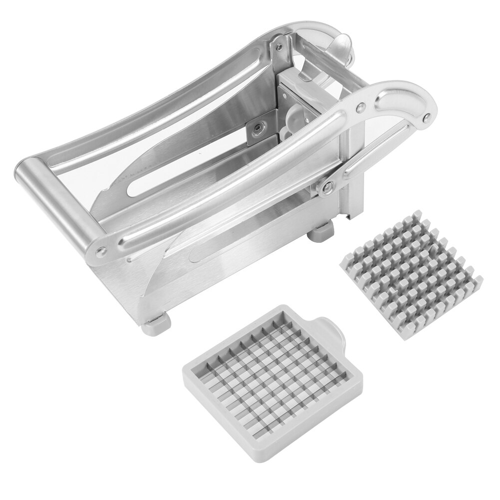 Stainless Steel French Fry Cutter Potato Vegetable Slicer Chopper Dicer 2 Blades