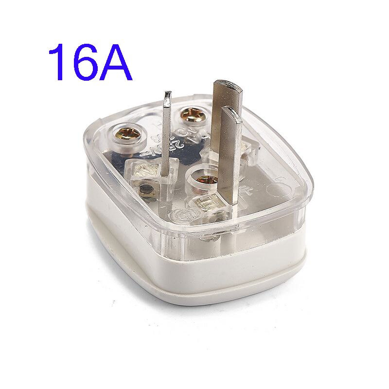 Au plug vekselstrømsadapterstik 16a 250v stik kabel elektrisk stik hvid han-adapter adapter aftageligt stik: 16a