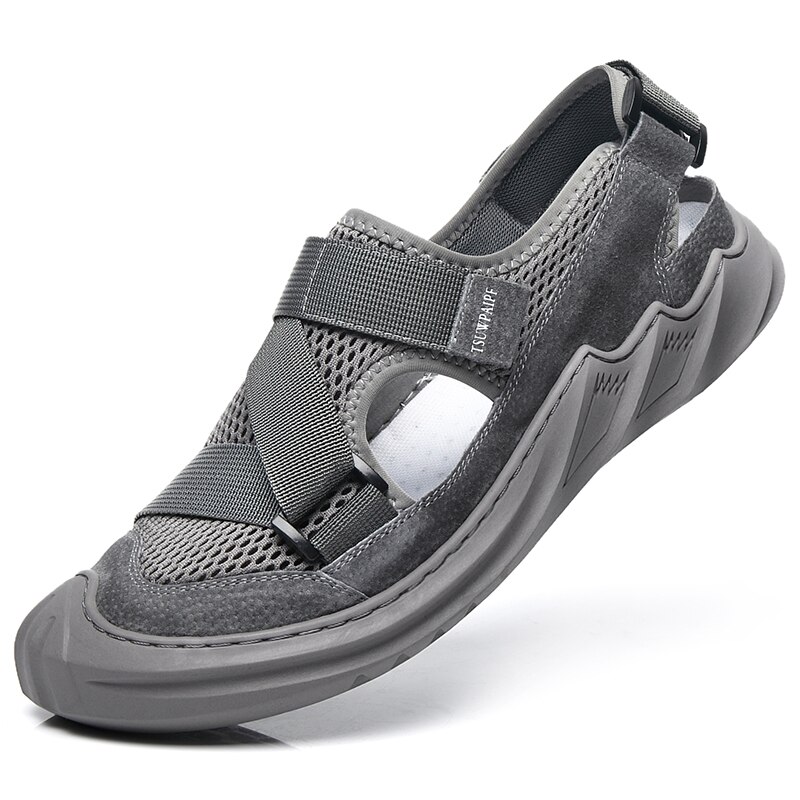 piel safety sandel mens cuero homme deportivas playa sandalias sandalle sandal zandalias para summer casual leather da uomo man