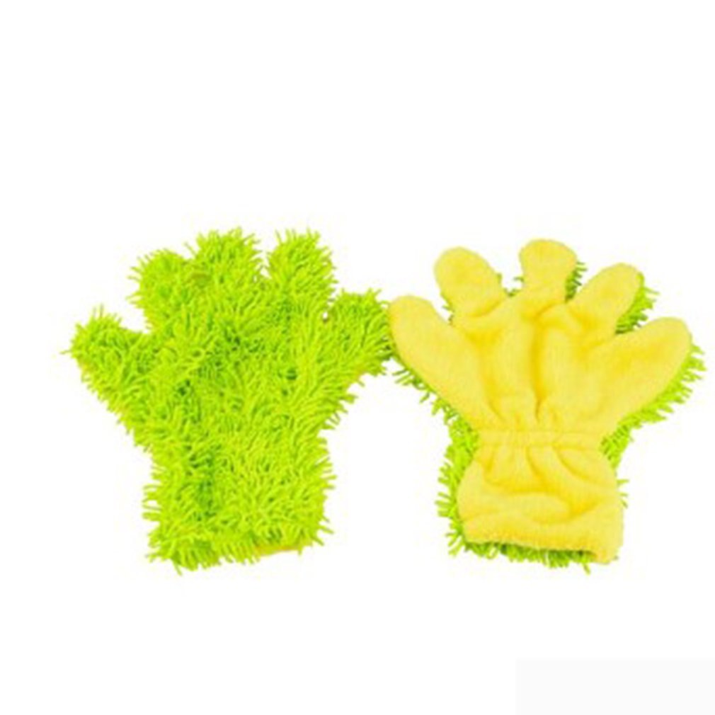 1pc mikrofiber bilvask rengjøringe bilpleie vindusvask hansker bil bilvask fem finger støvfjerningshansker: misligholde tittel