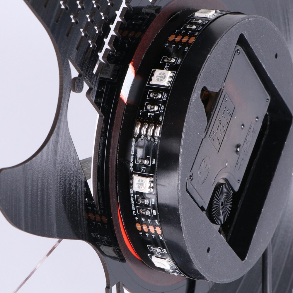 Guitar Shape Wall Clock Vinyl Record Wall Clock Living Room Wall Hanging Clock (without Lamp Shipment without Battery)