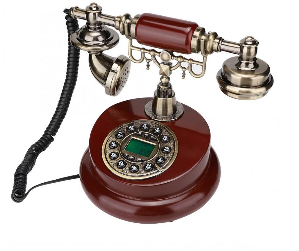 retro telefon przewodowy stary telefon antyczny przewodowy telefon stacjonarny telefon stacjonarny stałe cyfrowe telefony przyciskowe dla rodziny biurowej