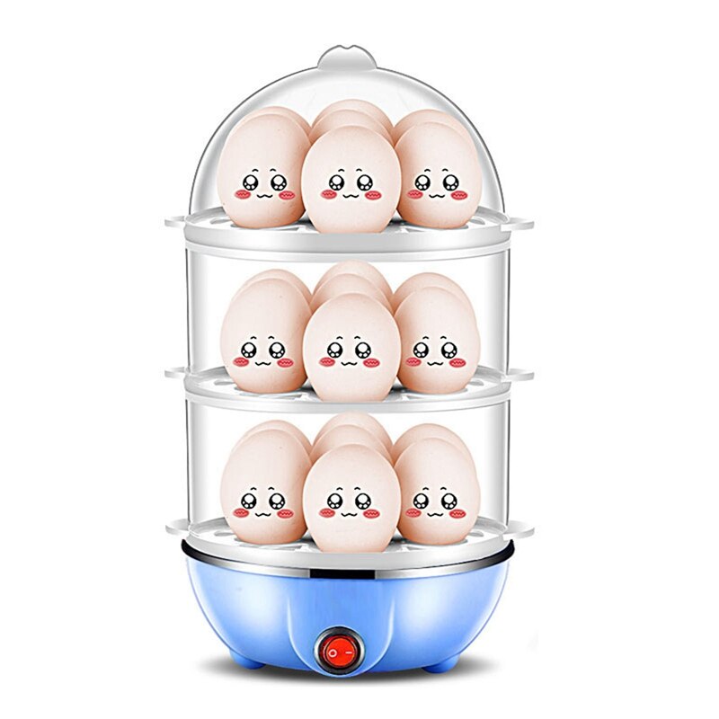 Multifunctional Lazy Double-layer Egg Cooker, Electric Egg Pan, Automatic Shutdown Egg Steamer, Breakfast Machine: bl2