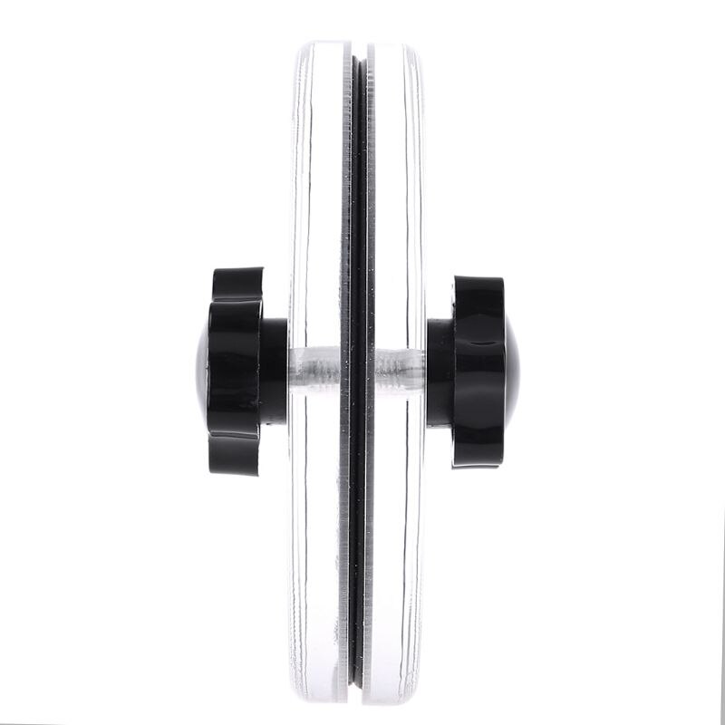 LP Vinyl Record Cleaner Clamp Record Label Saver Acrylic Clean Tools Cloth