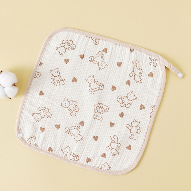Toalha quadrada de algodão macio do bebê infantil lavar a cara da mão limpe o pano de lavagem facecloth bib g99c