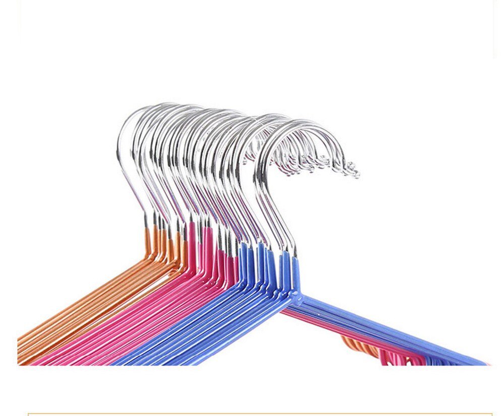 Perchas de plástico antideslizantes para secar y secar ropa, Perchero de acero inoxidable para ropa de adultos, 10 unidades por lote, 40cm