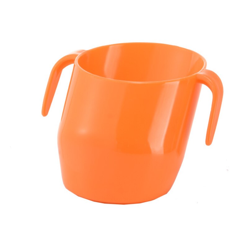 Baby Insulation Oblique Mouth Cup Leakproof Infant Learning Drinking Cups Tumble Resistant Baby Drinking Cups for Baby Kids: Orange