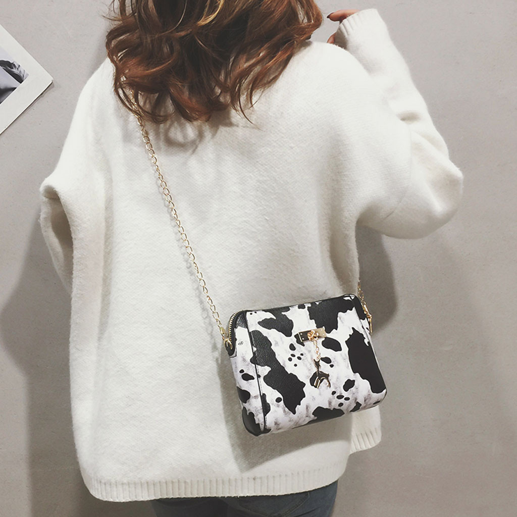 Kvinders leopardprint fawn vedhæng skal skuldertaske leopard taske tasker til kvinder messenger taske taschen kvinder #yy